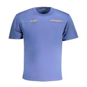 Korte Mouw T-shirt Pak Blauw-Oranje-Geel K-Way , Blue , Heren