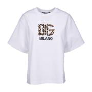 Witte T-shirts en Polos met Pinaforemetal Dolce & Gabbana , White , Da...