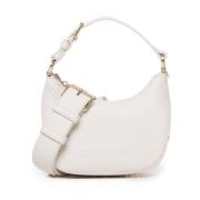 Ivoor Handtas met Logo Love Moschino , Beige , Dames