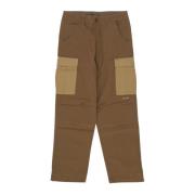 Ripstop Cargo Broek met Verstelbare Taille HUF , Brown , Heren