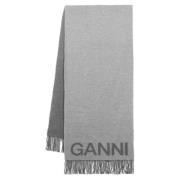 Wool scarves Ganni , Gray , Dames