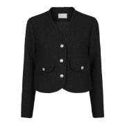 Boucle Jacket - Zwart Neo Noir , Black , Dames