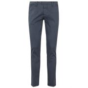 Katoenen Gabardine Stijlvolle Broek Roy Roger's , Blue , Heren