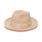 Klassieke Fedora Hoed in Zwart Borsalino , Beige , Heren