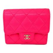 Pre-owned Fabric wallets Chanel Vintage , Pink , Dames