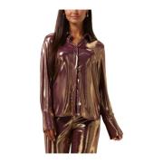 Paarse Nora Blouse Damesmode Amaya Amsterdam , Purple , Dames