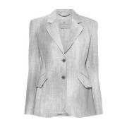 Stijlvolle Jas met Uniek Ontwerp Ermanno Scervino , Gray , Dames