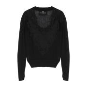 Stijlvolle Sweater voor Trendy Look Ermanno Scervino , Black , Dames