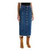 Denim Pencil Rok met Klassiek Design Isabel Marant Étoile , Blue , Dam...