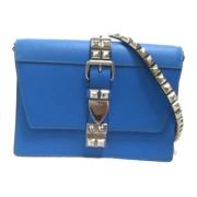 Pre-owned Leather prada-bags Prada Vintage , Blue , Dames