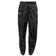 Stijlvolle Zwarte Broek Marcelo Burlon , Black , Heren