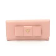 Pre-owned Leather wallets Prada Vintage , Pink , Dames