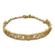 Pre-owned Metal bracelets Versace Pre-owned , Yellow , Dames