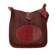 Pre-owned Canvas crossbody-bags Hermès Vintage , Red , Dames