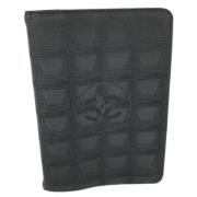 Pre-owned Leather wallets Chanel Vintage , Black , Dames