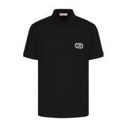 Heren Polo Shirt Valentino Garavani , Black , Heren