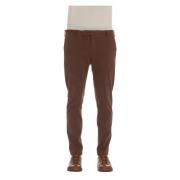 Bruine Maatwerk Broek Rits Sluiting PT Torino , Brown , Heren