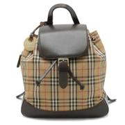 Pre-owned Canvas shoulder-bags Burberry Vintage , Beige , Dames