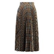 Geplooide rok met ruitmotief Burberry , Multicolor , Dames