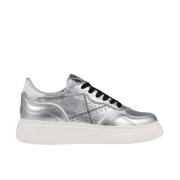 Zilveren Klassieke Sneaker Munich , Gray , Dames