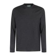 Flexwool Crewneck Sweater Zanone , Gray , Heren