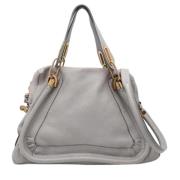 Pre-owned Leather shoulder-bags Chloé Pre-owned , Gray , Dames