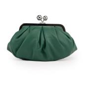 Basilico Leren Clutch met Metalen Details Max Mara Weekend , Green , D...