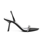 Stijlvolle Sandalen voor Zomeroutfits Saint Laurent , Black , Dames