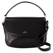 Leather handbags A.p.c. , Black , Dames