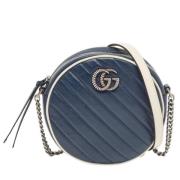 Pre-owned Leather gucci-bags Gucci Vintage , Blue , Dames