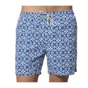 Geometrisch Navy Blauw Badkleding Gustavia Model MC2 Saint Barth , Blu...