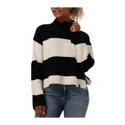 Chunky Loose High Neck Sweater Calvin Klein , White , Dames