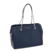 Elegante Schouder Tote Tas Michael Kors , Blue , Dames