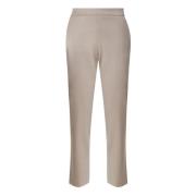 Beige Katoenen Broek met Rits Guess , Beige , Dames