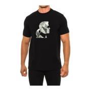 Klassieke stijl T-shirt met korte mouwen Karl Lagerfeld , Black , Here...