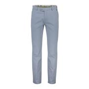 Blauwe Katoenen Chino Broek Meyer , Blue , Heren