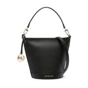 Zwarte Crossbody Bucket Tas Michael Kors , Black , Dames