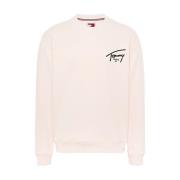 Grafische Logo Sweater Tommy Hilfiger , Beige , Heren