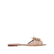 Stijlvolle Slippers Cq0023Ag66780703 Dolce & Gabbana , Beige , Dames