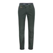 Groene Katoenen Chino Broek Gardeur , Green , Heren