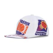 NBA Phoenix Suns Platte Klep Pet Mitchell & Ness , White , Heren