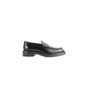 Klassieke Zwarte Leren Loafers Tod's , Black , Heren