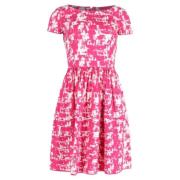 Pre-owned Cotton dresses Oscar De La Renta Pre-owned , Pink , Dames