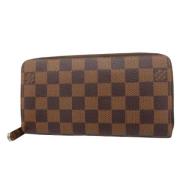 Pre-owned Canvas wallets Louis Vuitton Vintage , Brown , Dames