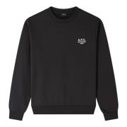 Zwarte Unisex Sweater Rue Madame Paris A.p.c. , Black , Heren