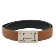 Pre-owned Leather belts Hermès Vintage , Brown , Heren