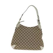 Pre-owned Canvas gucci-bags Gucci Vintage , Beige , Dames