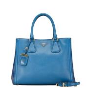 Pre-owned Leather prada-bags Prada Vintage , Blue , Dames