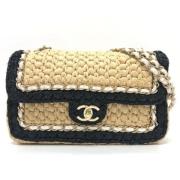 Pre-owned Fabric chanel-bags Chanel Vintage , Beige , Dames