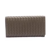 Pre-owned Leather wallets Bottega Veneta Vintage , Brown , Dames